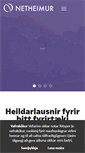 Mobile Screenshot of netheimur.is